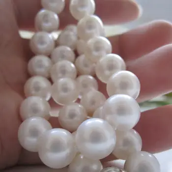 

Eternal wedding Women Gift word 925 Sterling real The white circle to 9-10mm natural freshwater pearl necklace jewelry gi