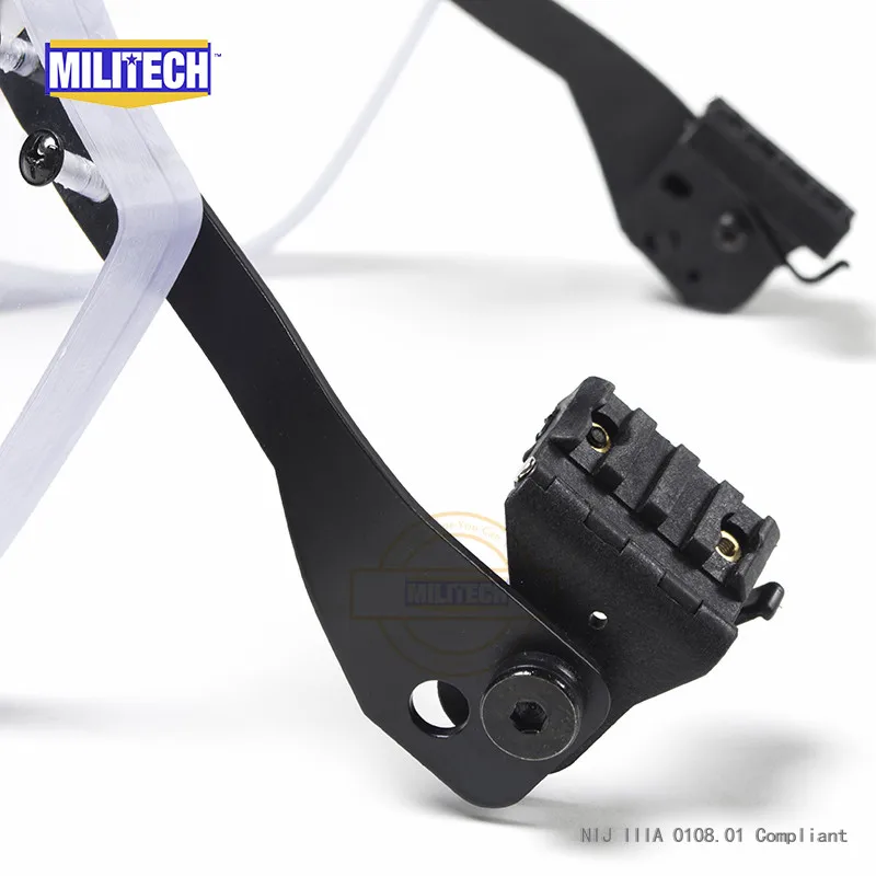 Пуленепробиваемый козырек MILITECH NIJ IIIA 3A для пасгта быстрого пикатинного шлема