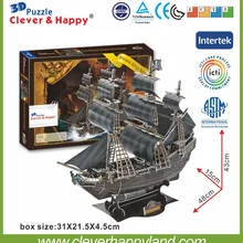 155 шт. queen Анны месть виды ремесел продукты 3d Лобзики головоломки игрушечные корабли для продажи