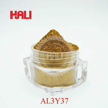 

Aluminum pigment, Aluminum pearl pigment,Aluminum powder.1lot=20g, item:AL3Y37, color:Splendid Gold, particle size:30-60um;