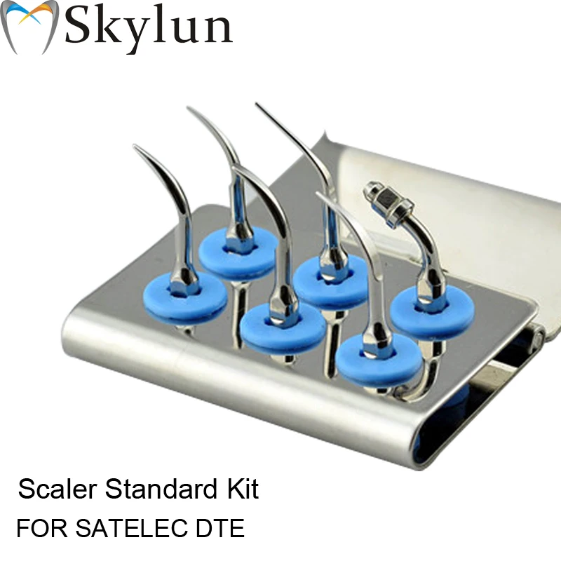 Dental Ultrasonic scaler Tip Kit Scaler Standard Kit Sliver tips GD1 GD2 GD4 PD1 PD3 ED1 Fit SATELEC DTE AT23 Dental Ultrasonic scaler Tip Kit Scaler Standard Kit Sliver tips GD1 GD2 GD4 PD1 PD3 ED1 Fit SATELEC DTE AT23