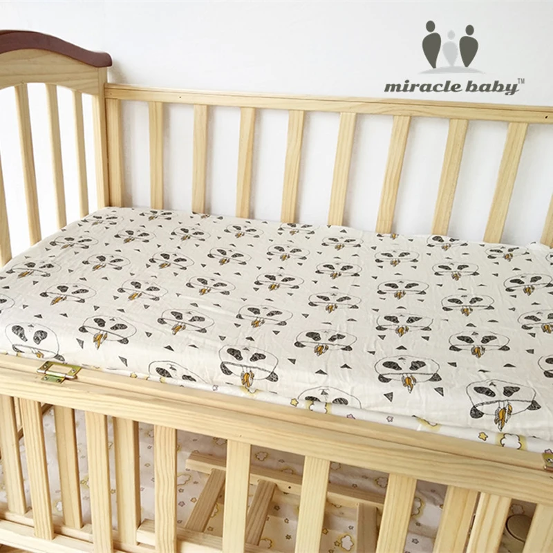 MIRACLE BABY Fitted Sheet 100% Cotton Home Textile Bed Sheet Cover Mattress Cover Protector crib sheet baby bedding set 130x70cm MIRACLE BABY Fitted Sheet 100% Cotton Home Textile Bed Sheet Cover Mattress Cover Protector crib sheet baby bedding set 130x70cm