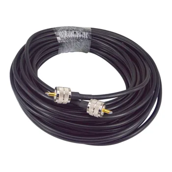 

RG8X Coax Coaxial Antenna 15M 10M Cable UHF Male to UHF Male Connectors 50 OHM Jumpers Amateur CB Radio Antenna Cable Wire