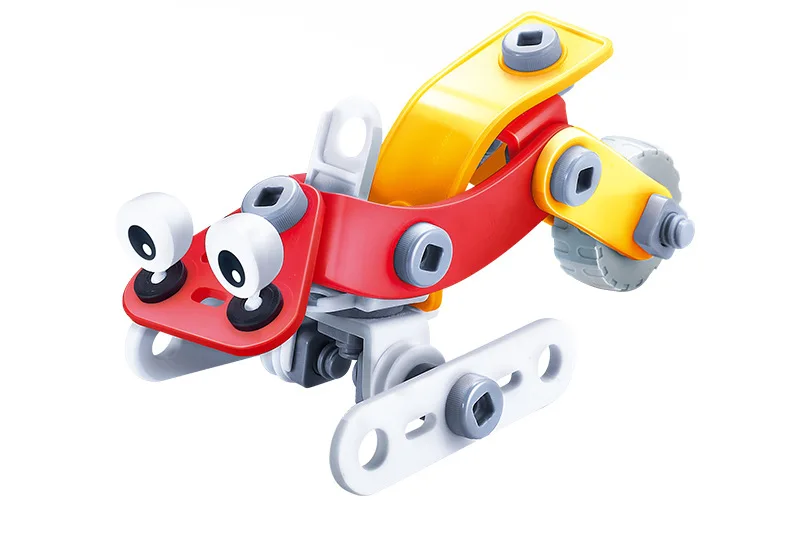3D DIY пластмассовая головоломка Кирпич для маленьких детей раннего обучения автомобиль-вертолет шаблон блоки детские игрушки-головоломки