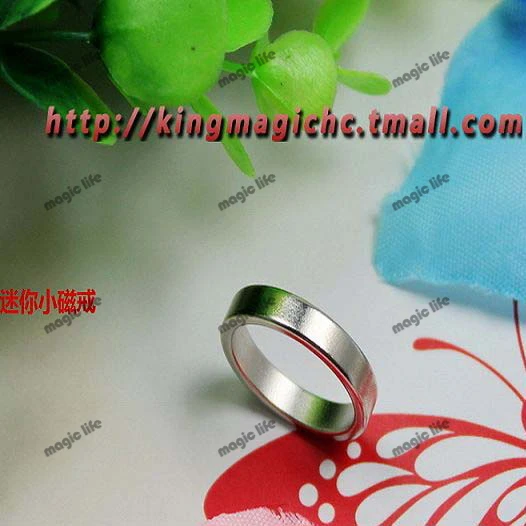 

Silver Mini Magnetic rings Mini PK ring Magic toys magic tricks magic props