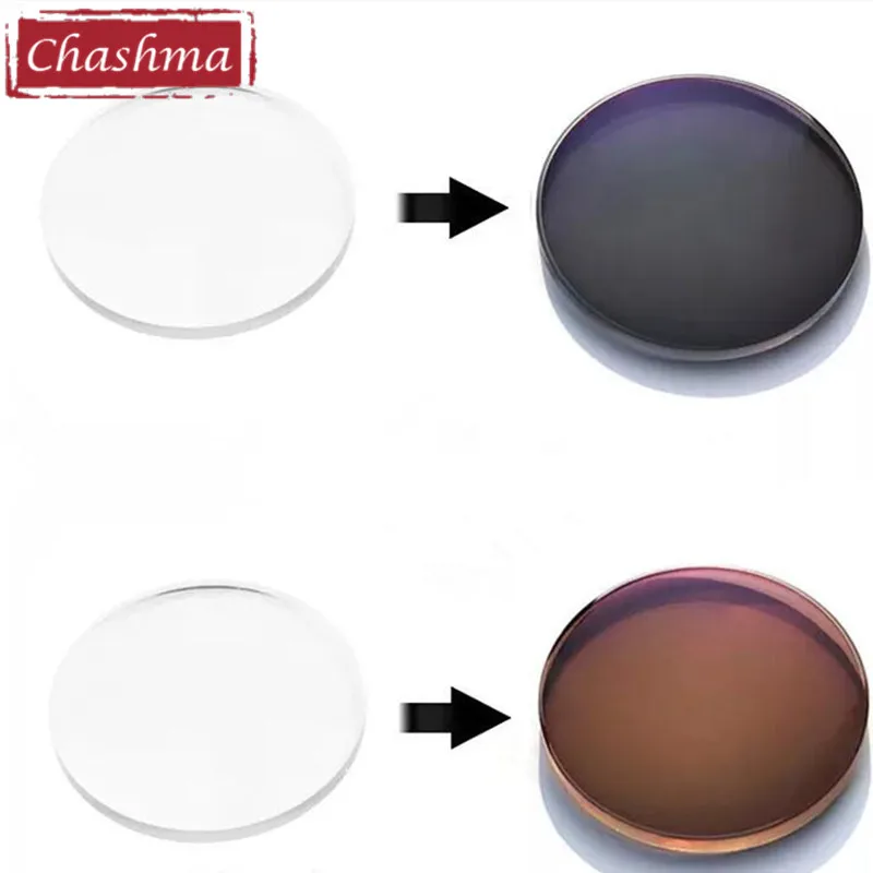 Chashma Anti UV Reflective 1.67 Index Chameleon Ultra Thin Light Quality Transitions Photochromic Lenses