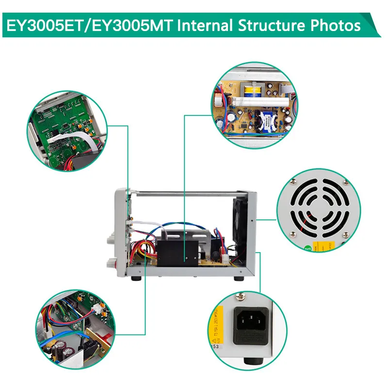 30 В 5A коммутации Регулируемый DC Питание одноканальный переменный цифровой Дисплей smps ey3005mt