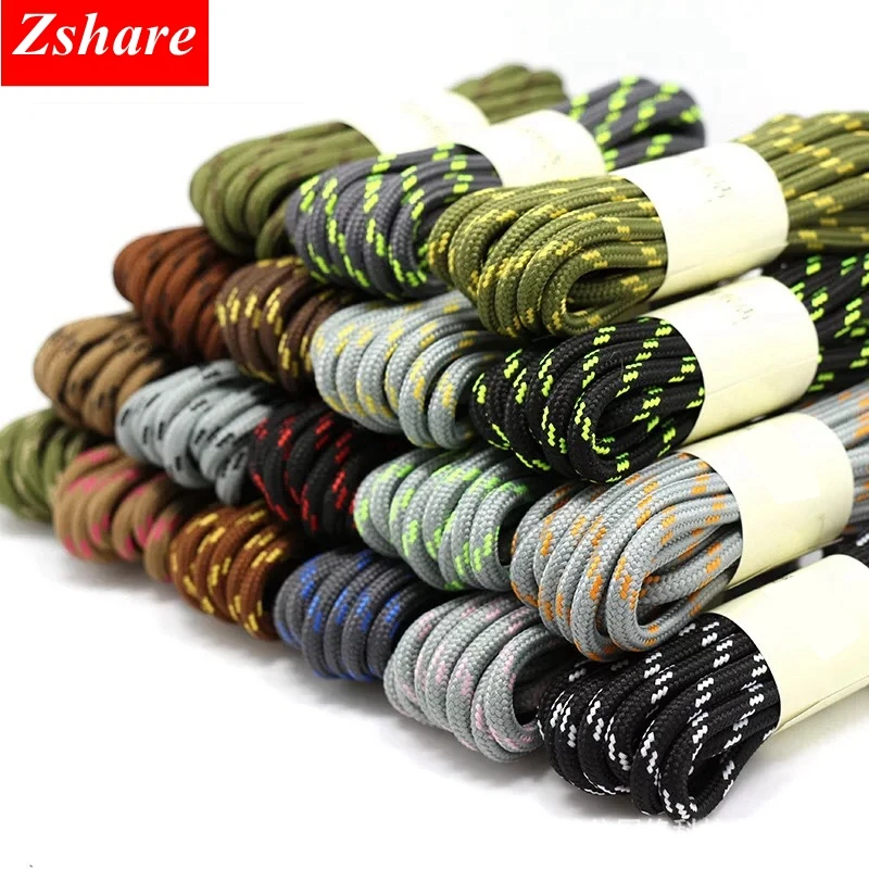 1Pair outdoor sport shoelaces 19Colors round shoelaces hiking slip rope shoelace sneakers shoe laces strings 100/120/140/160CM