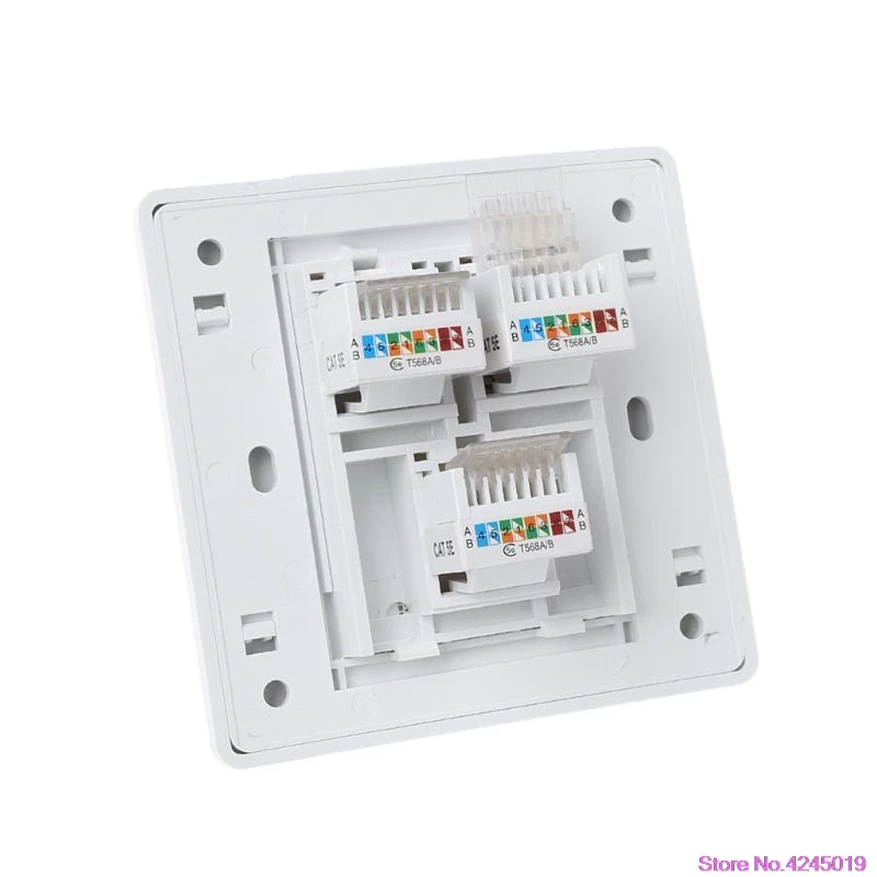 Новый 86 Тип компьютерная розетка панель CAT5E сетевой модуль RJ45 кабель интерфейс
