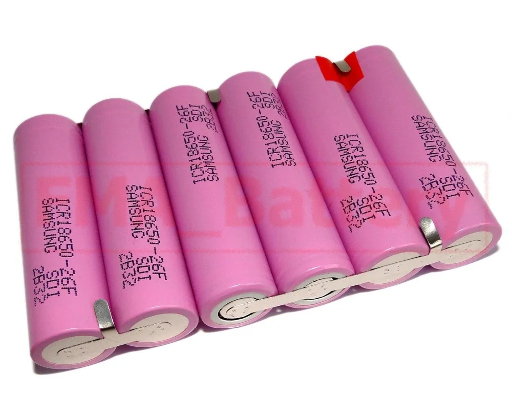 

Rechargeable Li-ion Battery 18650 26F 11.1V 5200MAH 3S2P by 6pcs cell