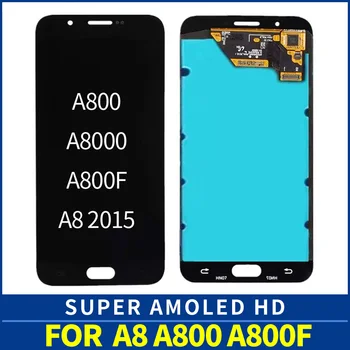 

Original AMOLED A800F lcd SM-A800F For Samsung A8 A8000 A800 LCD Display Touch Screen Digitizer Assembly Replacement A8 2015