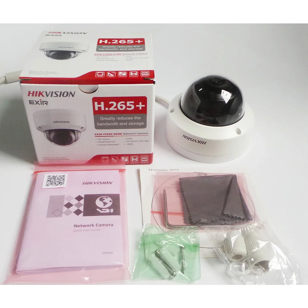 Hikvision 4MP купольная ip-камера с аудио PoE SD слот для карт открытый IP67 ночного видения CCTV DS-2CD2143G0-I видеонаблюдения(S