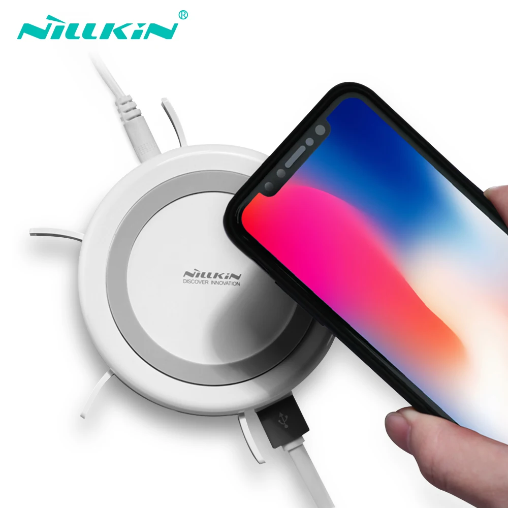 Беспроводное зарядное устройство Nillkin Hermit Qi для Samsung iPhone стандарт 3 в 1 зарядка 4 USB