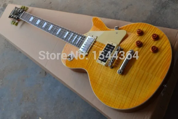 

Jimmy Page Number Two Signature  Figured Maple Top Electric Guitar+free shipping forestwind OEM logo