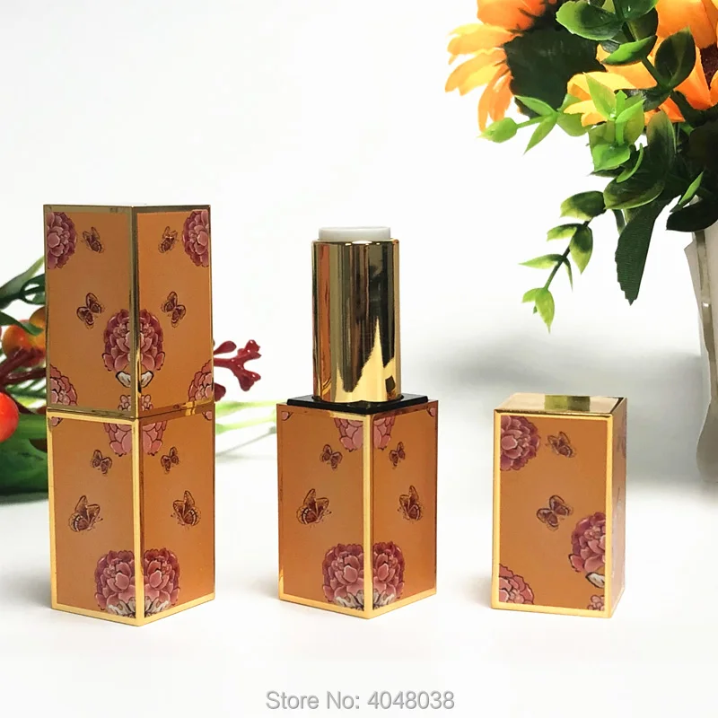 12.1mm 3D Chinese Classical Lip Balm Tube Empty Plastic Refillable Bottle Lipstick Tube Magnetic Buckle Lipbalm Container (4)