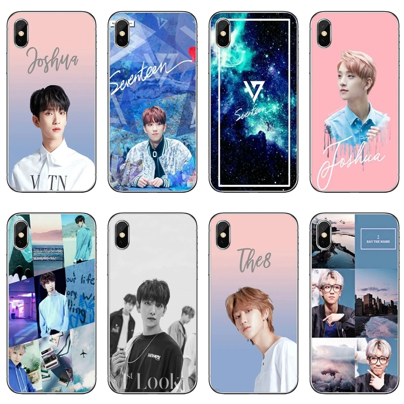 

Seventeen JOSHUA kpop THE8 For iPhone X XR XS Max 8 7 6s 6 plus SE 5s 5c 5 4s 4 iPod Touch case Soft phone cover cases