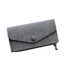 Hot sale fashion high capacity women wallets girl casual long clutch zipper phone wallet female credit card holder leather purse