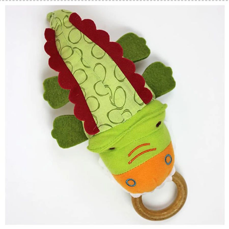 Wooden Rattle Baby Toys Hanging Wooden Rings For Baby Rattles 0 12