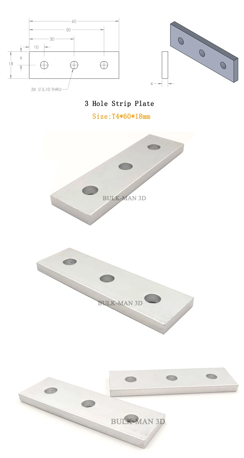 3 Hole Strip Plate 00