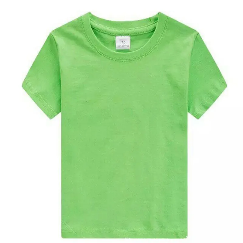 CROAL CHERIE Toddler Boy Clothes Solid Short Sleeve Summer T-Shirt Girl Clothes O-Neck Tee Tops For Student School Clothing (9)