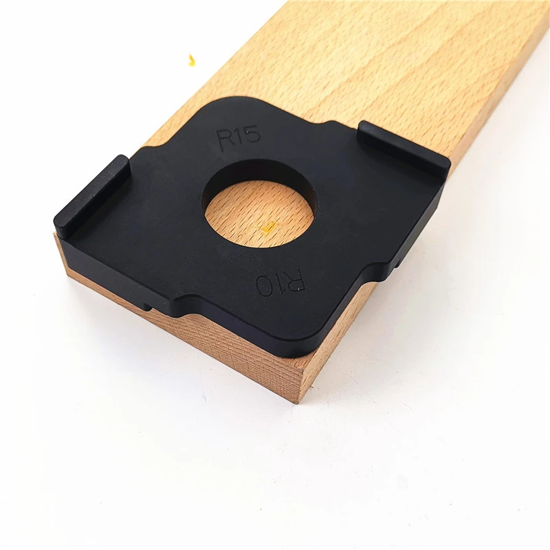

New 2pcs Black Trimming Machine Arc R Template R Woodworking Round Positioning Panel 35*22*15cm