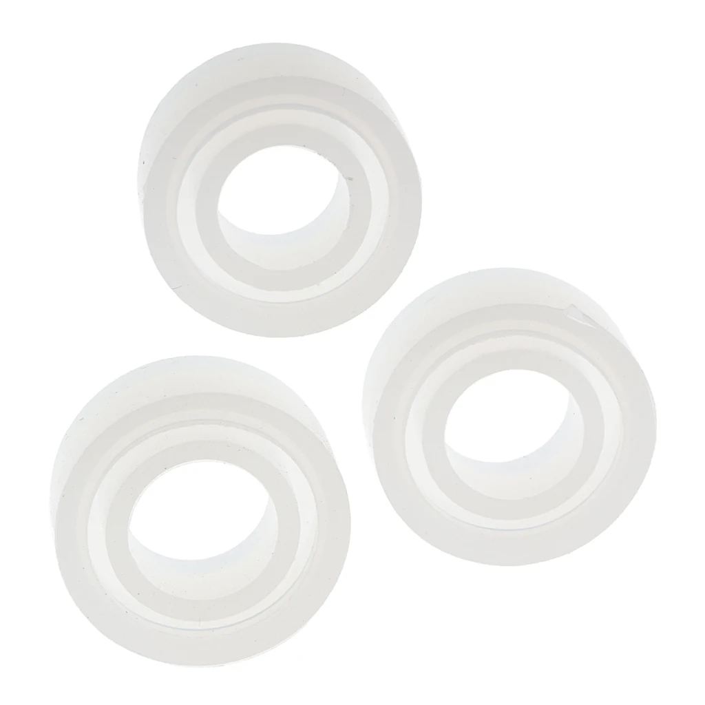 6 Pieces Clear Silicone Ring Mold DIY Mould Tool Making Findings Project Handmade Crafts