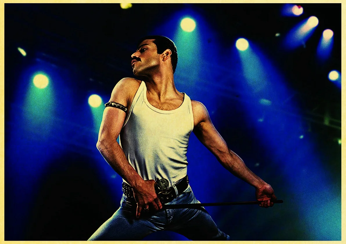 Винтажный богемный Rhapsody Фредди Меркури Queen 2018 музыкальный кинопостер крафт