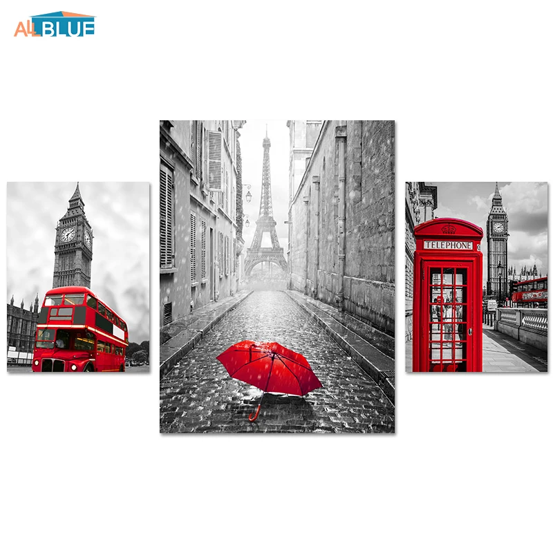 Poster Nordic Posters And Prints Paintings For Living Room Wall Art Decorative Pictures Canvas Print City London Paris Landscape