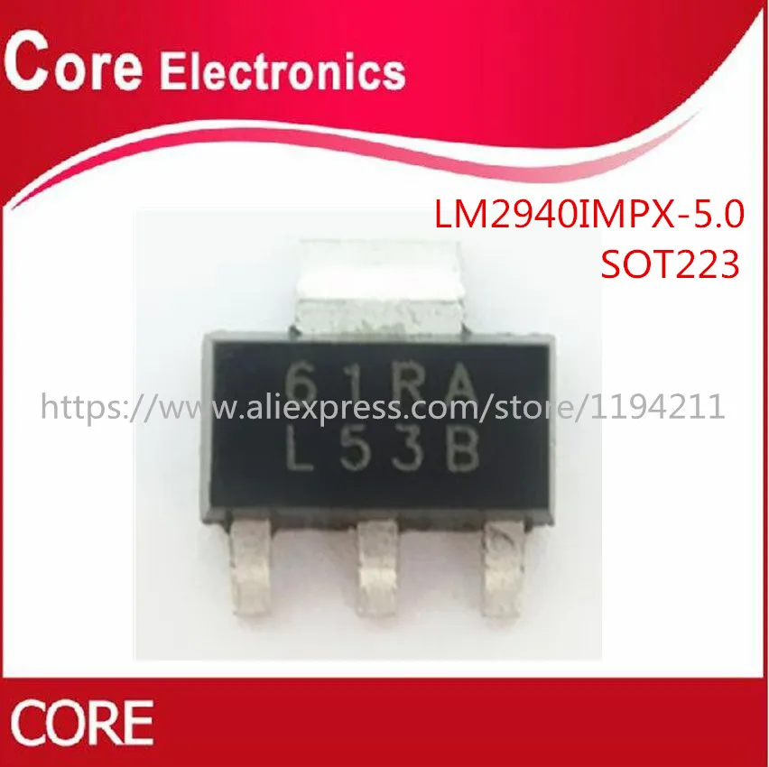 10 шт./лот LM2940IMPX 5.0 L53B REG LDO 5V 1A SOT223|Интегральные схемы| |