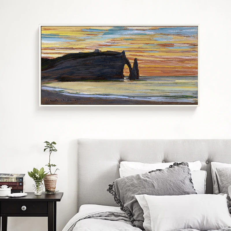 Пейзаж постер Monet Impression холст картина морской пролив настенные картины для