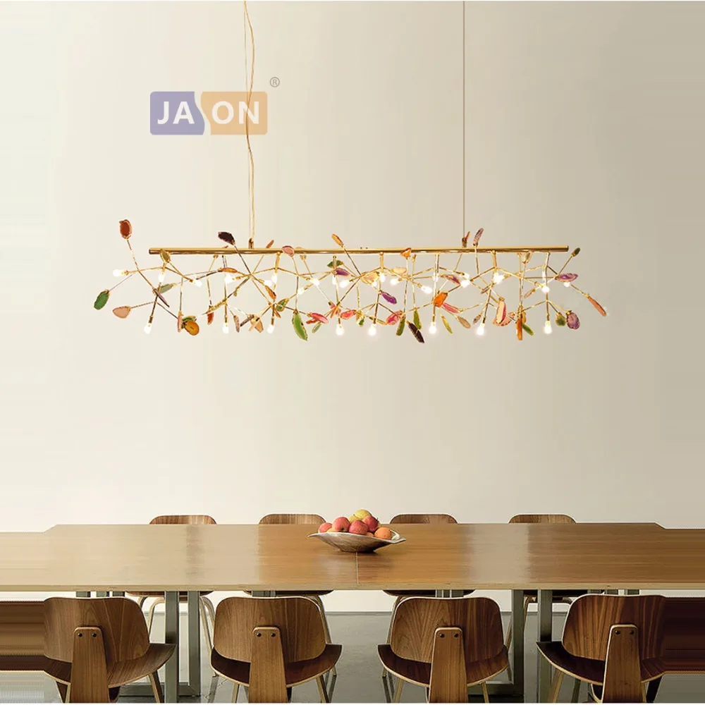 g4 led Нордик Железные Агат Камень Раскрашенная Светодиодные Лампы.Светодиодные