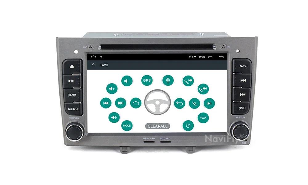 Perfect Navifly! 2G+32G Android 9.1 2din Car dvd radio audio GPS Navigation for PEUGEOT 308 2007-2013,408 2011-2014 car Stereo Head Unit 20