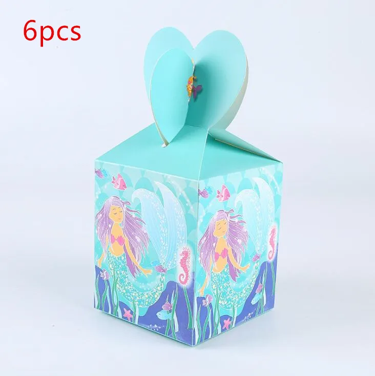 1 шт. 98*80 см Русалочка воздушные шары из мультфильма принцесса воздушные шары с Ариэль гелиевые Русалочки воздушные шары для детей на день рождения - Цвет: Candy Box 6pcs