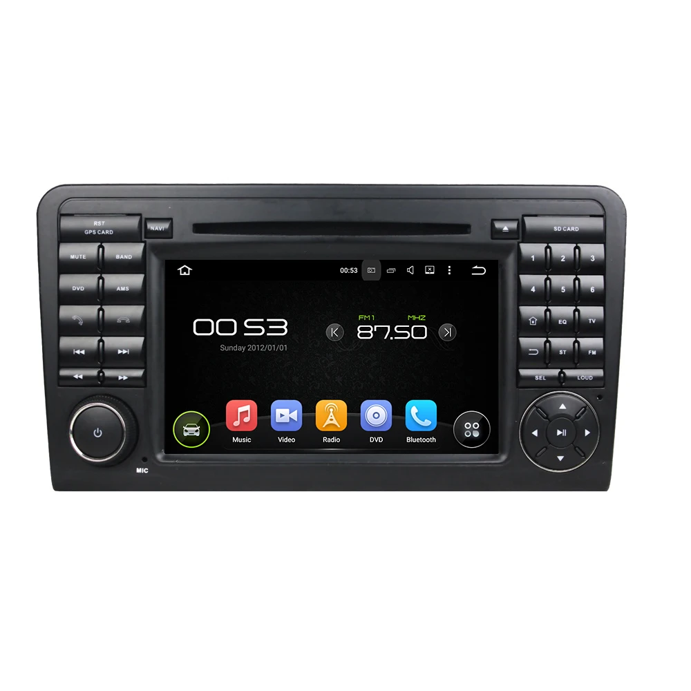 Sale OTOJETA Android 8.0 car DVD octa Core 4GB RAM 32GB rom multimedia player for BENZ  ML CLASS W164 ML300,ML350,ML450,ML500 stereo 5