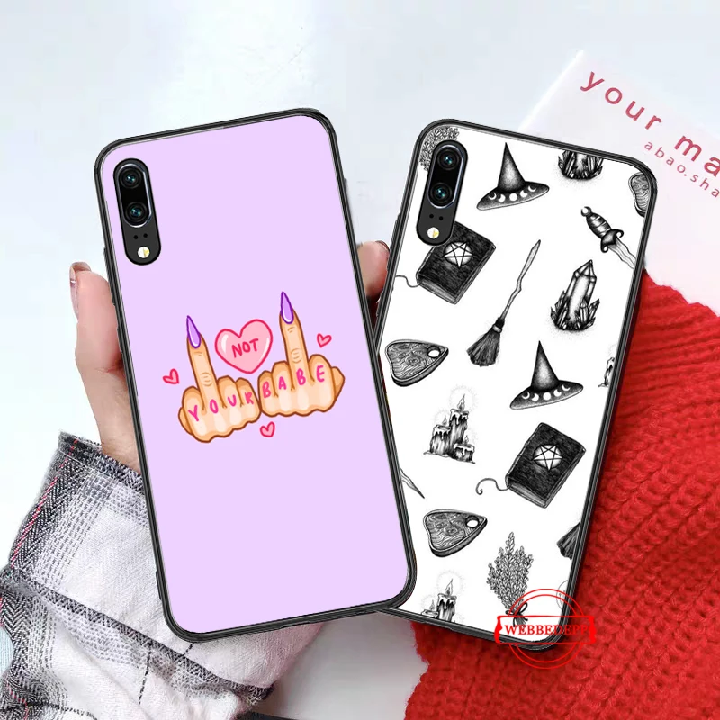 Специальный силиконовый чехол Girly Pastel Witch Goth для Huawei P8 Lite 2015 2017 P9 2016 Mimi P10 P20 Pro P Smart