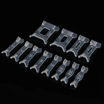 

12pcs Transparent Ring Size Adjuster Set Ring Resizing Jewelry Tools Plastic Ring Adjuster Pad Reducer Jewelry Resizing Tools