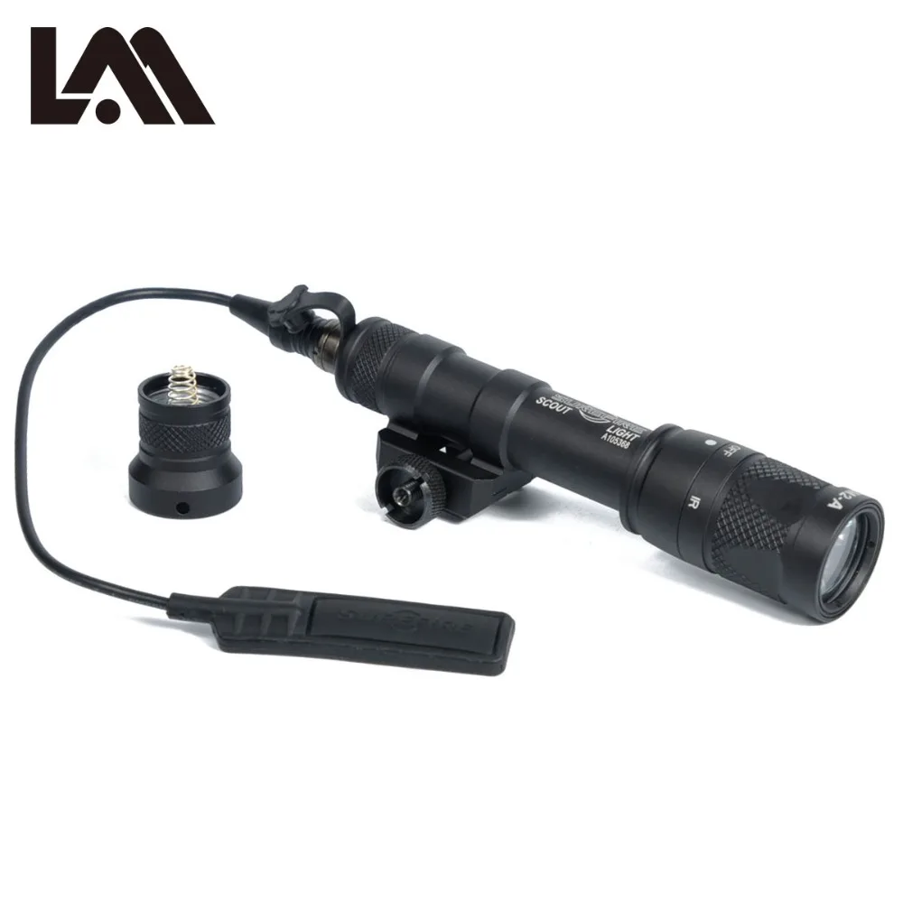 

LAMBUL M600 M600V Scout Light Hunting Strobe Flashlight Pistol Gun Weapon light lantrena For 20mm Weaver Picatinny Rail