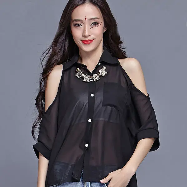 cut off blouse