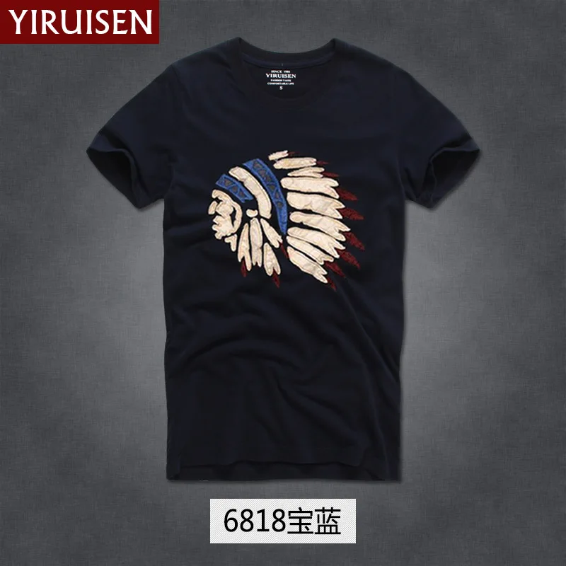 YIRUISEN бренд Нью-Йорк стильная футболка мужская с коротким рукавом мода лето белая футболка мужские футболки Masculinas - Цвет: 6818