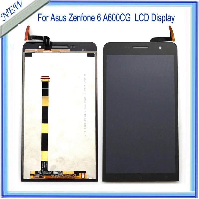 

For Asus Zenfone 6 A600CG A601CG T00G LCD Display+Touch Screen Panel Digitizer Smartphone Accessories 6.0 inch High Quality NEW