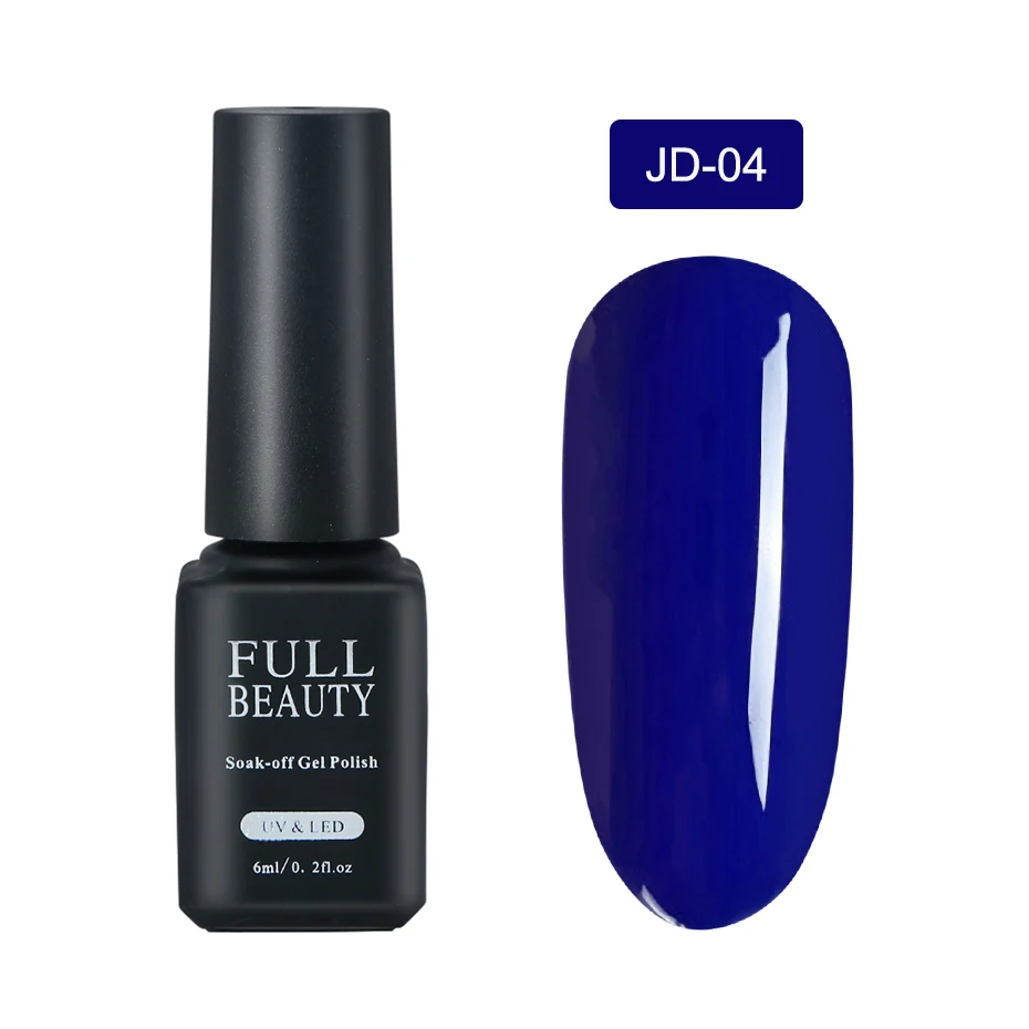 6ml New UV Nail Gel Varnish Lacquer Hybrid Red Black White Pure Color Soak Off Polish Gel Paint Base Top Coat Manicure LAJD01-06 (11)