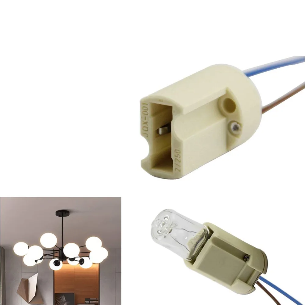 6pcs/lot G9 Lamp Base Ceramic Connector Socket G9 Type Lamp Holder for LED Halogen Bulb Light