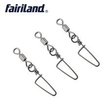 50 шт. Американский Роллинг «Три в одном» поворачивается на оснастка Coastlock 2/4/6/8/10#10-55 кг рыболовный крючок разъем медь нержавеющая сталь безопасности защелками