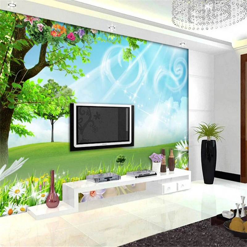 

beibehang Custom photo background wallpaper HD landscape backdrop - dream of paradise 3D large mural wall paper papel de parede