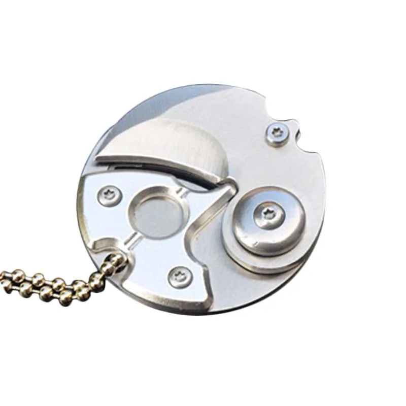 مصغرة المحمولة للطي شفرة عملة سكين القاطع بقاء التكتيكية EDC أدوات الرياضة في الهواء الطلق التخييم المشي لمسافات طويلة الصيد المفاتيح أداة