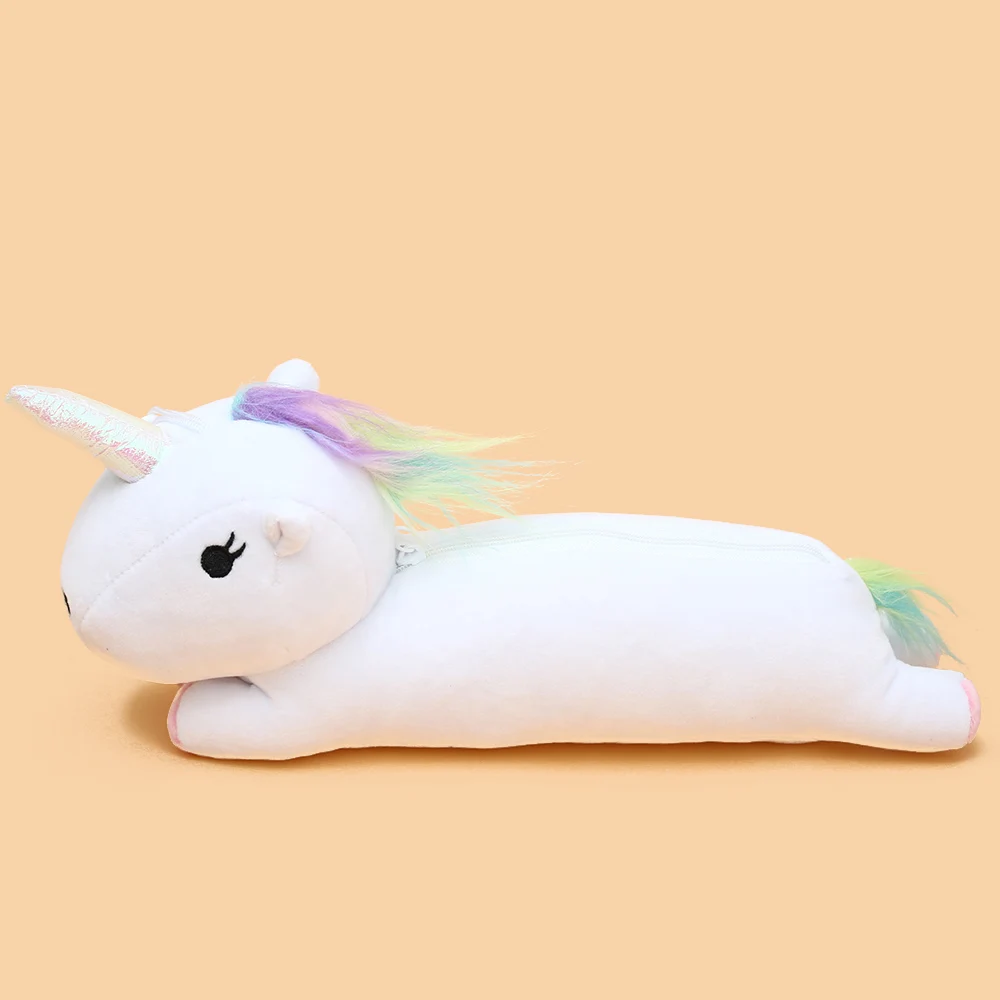 

1PC Fashion Unicorn Makeup Pouch Pen Bag Zip Box Plush Soft Travel Cosmetic Bag Purse Pencil Case Bag Gift