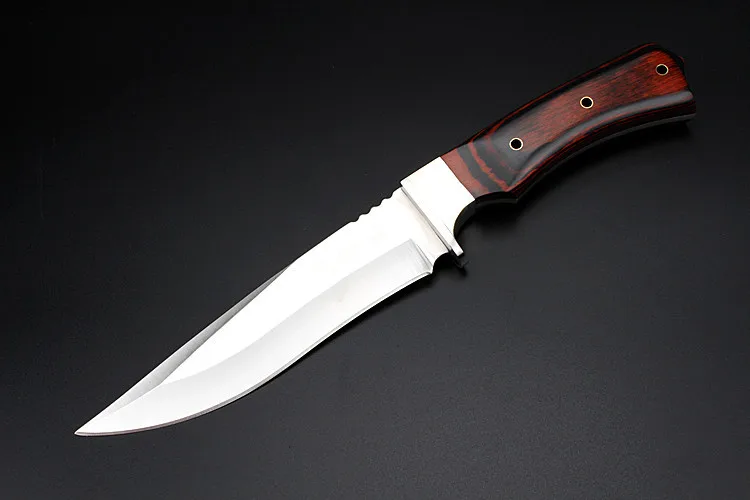 Новинка,, 7CR17Mov, стальной фиксированный нож для выживания, кемпинга, армейский нож с деревянной ручкой, тактические боевые охотничьи ножи, инструменты для повседневного использования