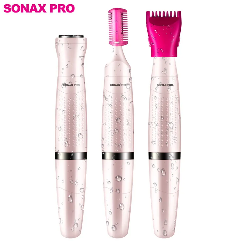 Sonax Pro три в одном Эпилятор дамы подмышек частных частей бритвы Электрический с