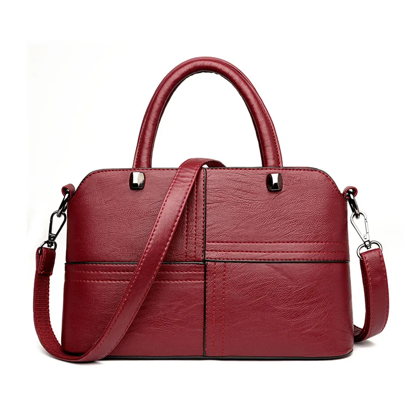 Fashion Patchwork Women Leather Handbags Bolsa Feminina Designer High