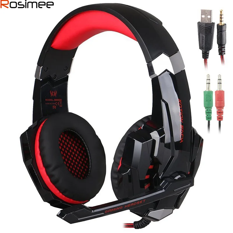 bilder für KOTION JEDER G9000 USB Led Gaming Kopfhörer mit Mikrofon 7,1 Surround Sound Auriculares Spiel Headset LED-Licht für PC Gamer bilder für KOTION JEDER G9000 USB Led Gaming Kopfhörer mit Mikrofon 7,1 Surround Sound Auriculares Spiel Headset LED-Licht für PC Gamer